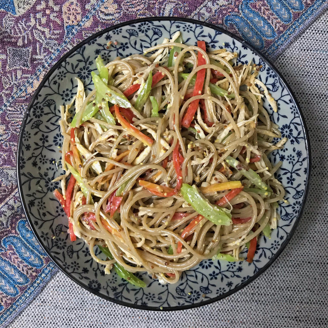 第戎芥末三丝温全麦意面沙拉【健康一锅端】