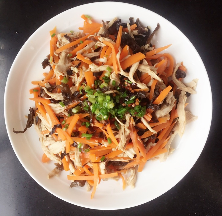 减脂健身｜凉拌手撕鸡丝（香辣&麻油版）