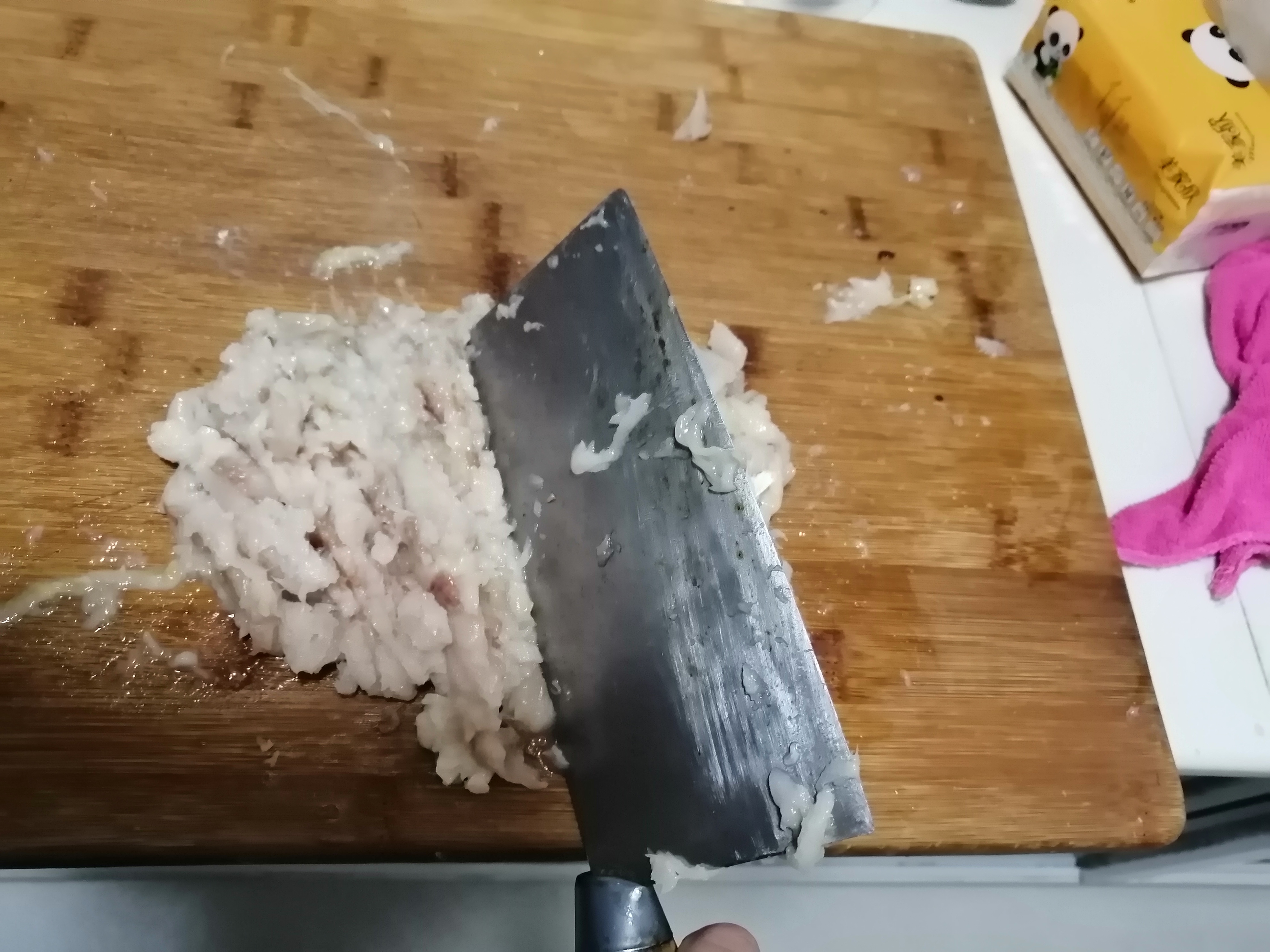 素三鲜鱼肉菜饼的做法 步骤4