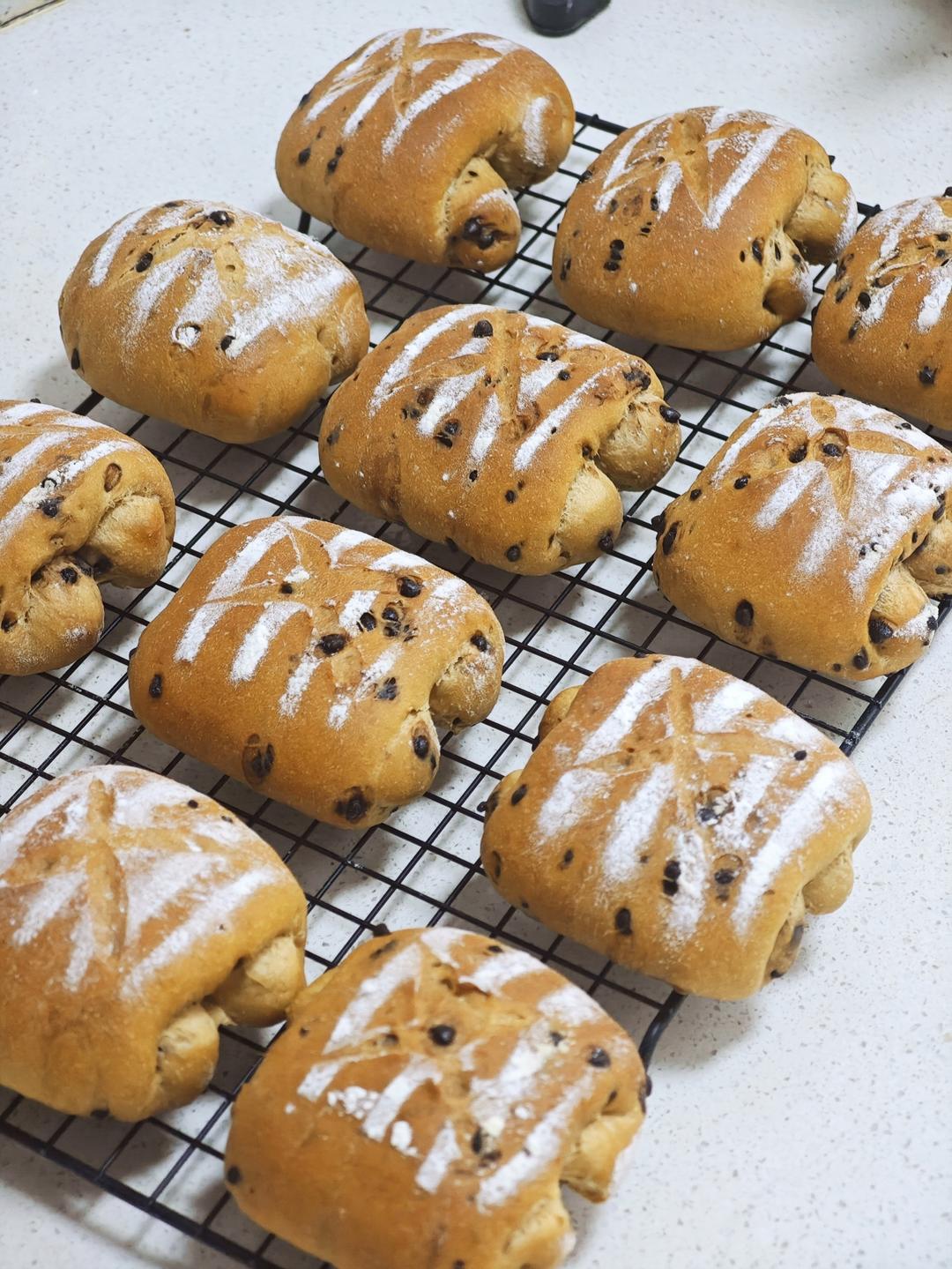 咖啡巧克力面包卷