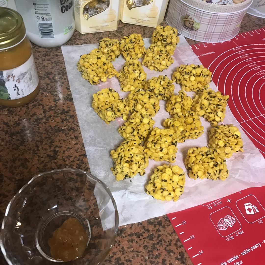 玉米片沙琪玛，恩恩厨房