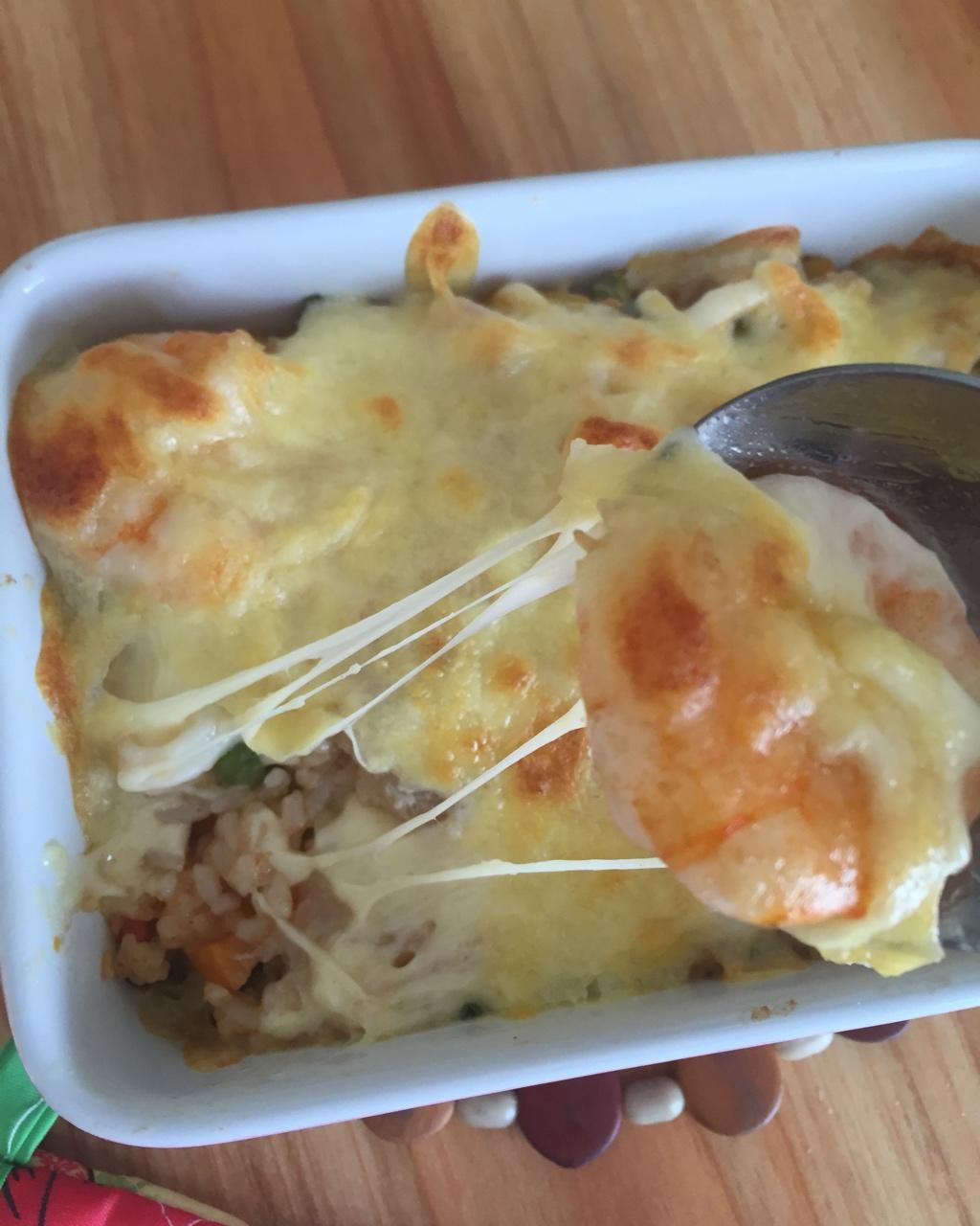 #视频#德普烤箱食谱：海鲜焗饭