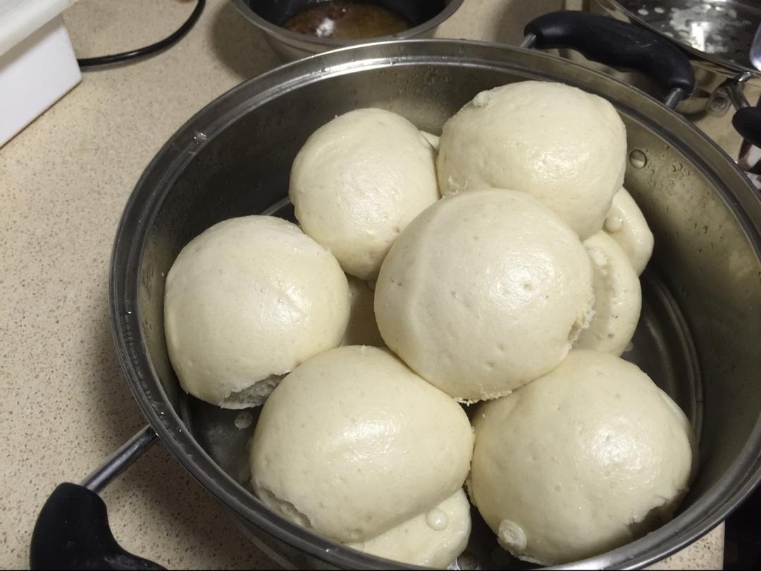 一次性发酵的奶香馒头！