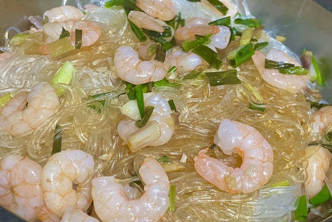 快手主食-虾仁蒸粉丝
