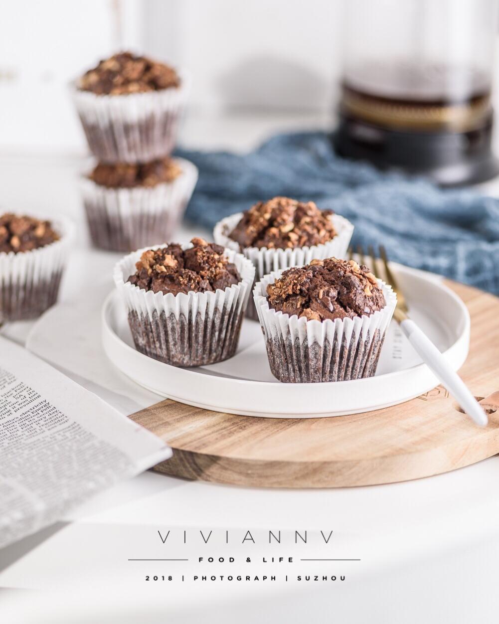 浓情巧克力摩卡马芬<Chocolate Espresso Muffins>