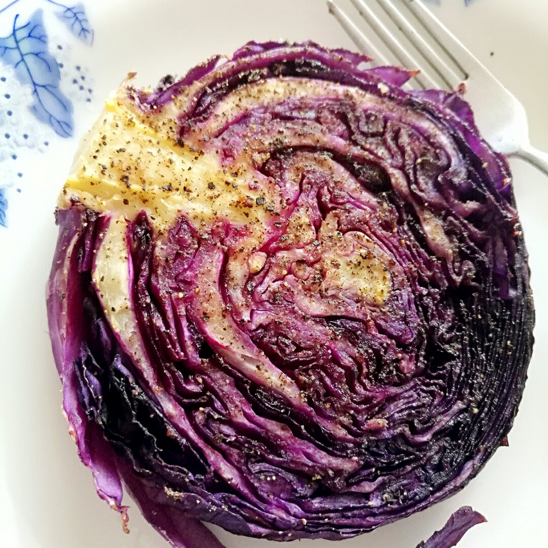 cathy62做的健康三餐香烤紫甘蓝