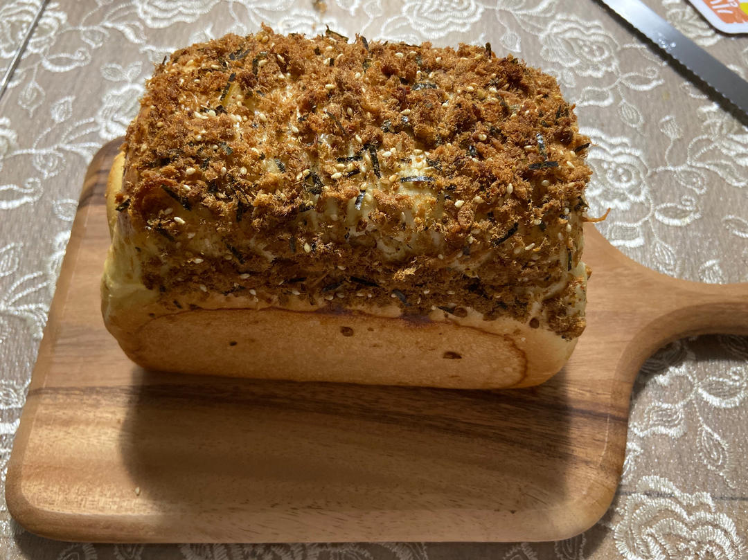 咸蛋黄肉松吐司，最好吃的吐司