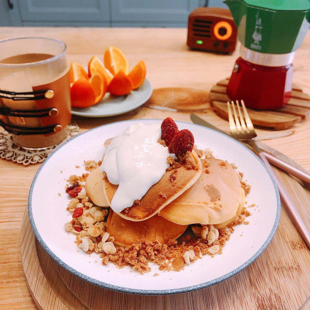 原味无油日式舒芙蕾厚松饼