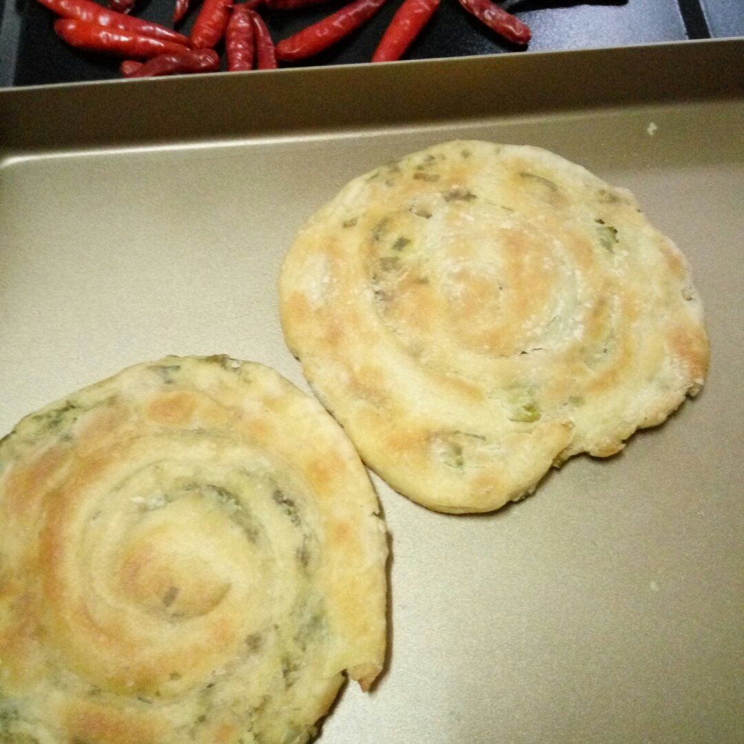 【烤箱版】香酥葱油饼