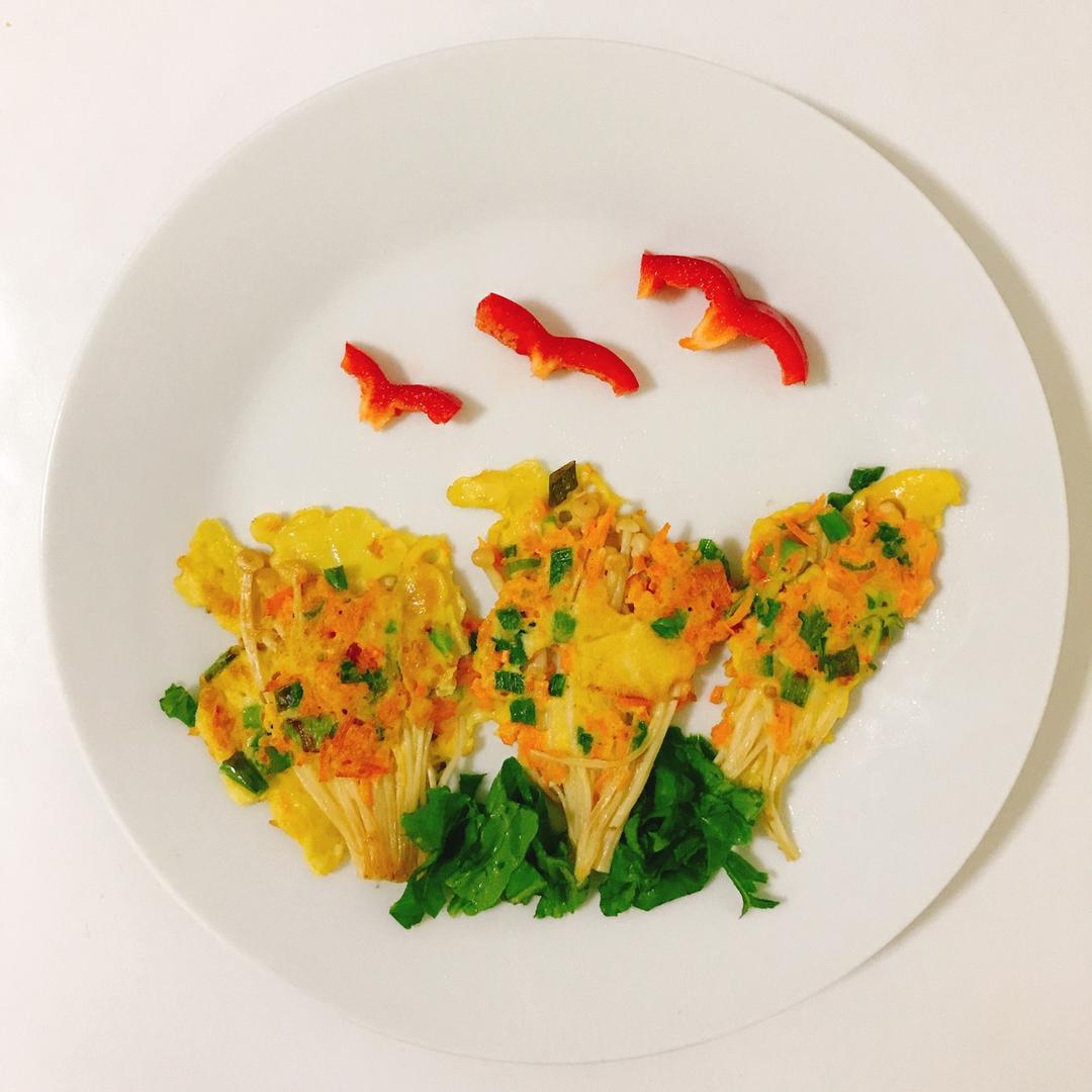 金针菇蛋饼