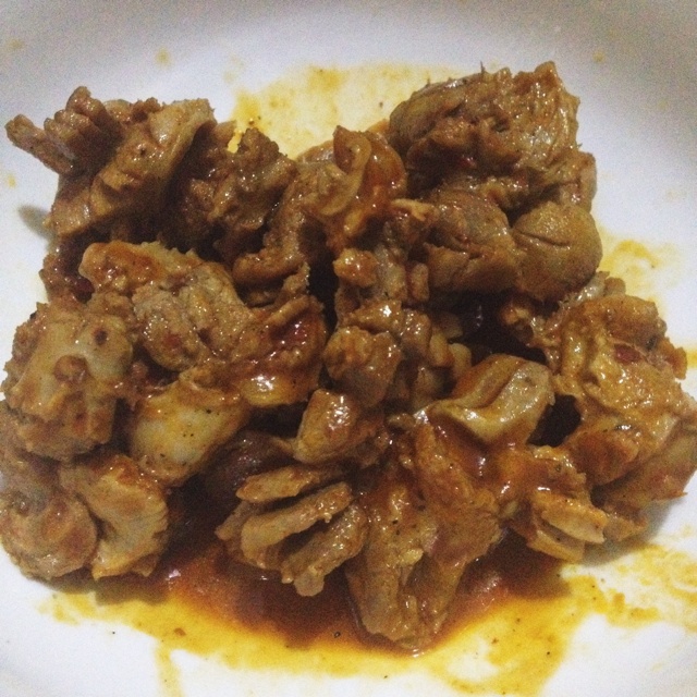 老干妈炒鸡胗