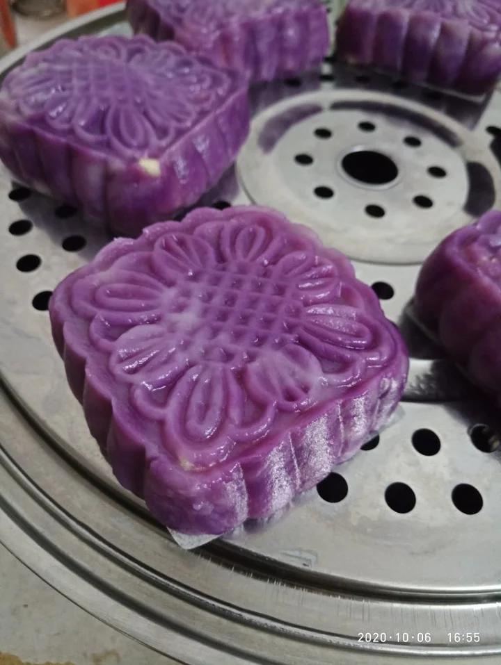 【紫薯流心月饼】
