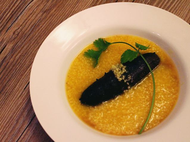 海绵蜀黍做的金汤小米烩海参