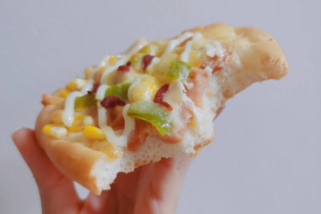 🍕快手简单｜一次发酵｜可可爱爱火腿披萨小面包｜学生早餐
