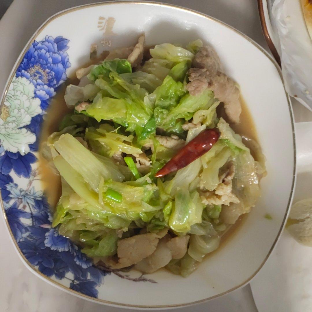手残也能拥有的卷心菜炒肉