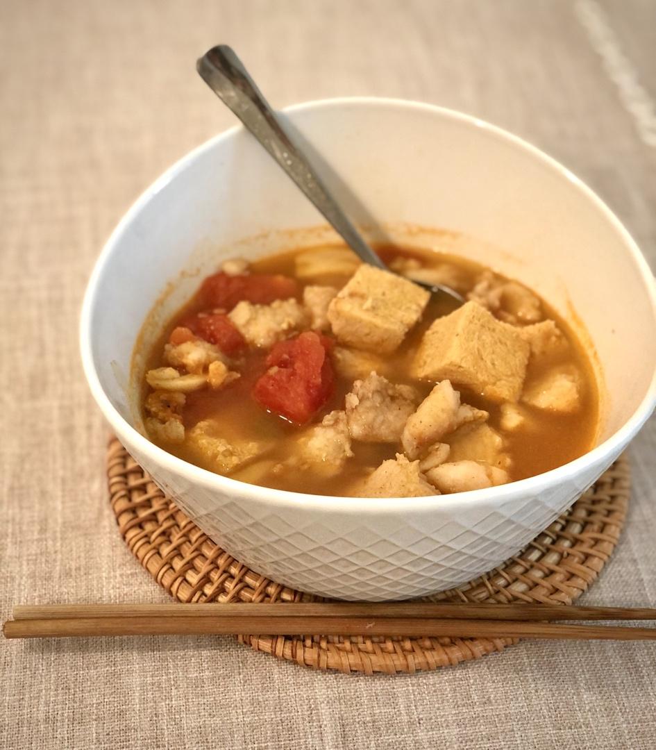 番茄龙利鱼（冻豆腐粉丝版）