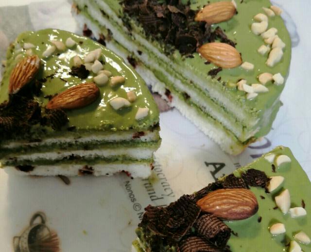 抹茶酸奶淋面🍰蔓越莓天使蛋糕的做法