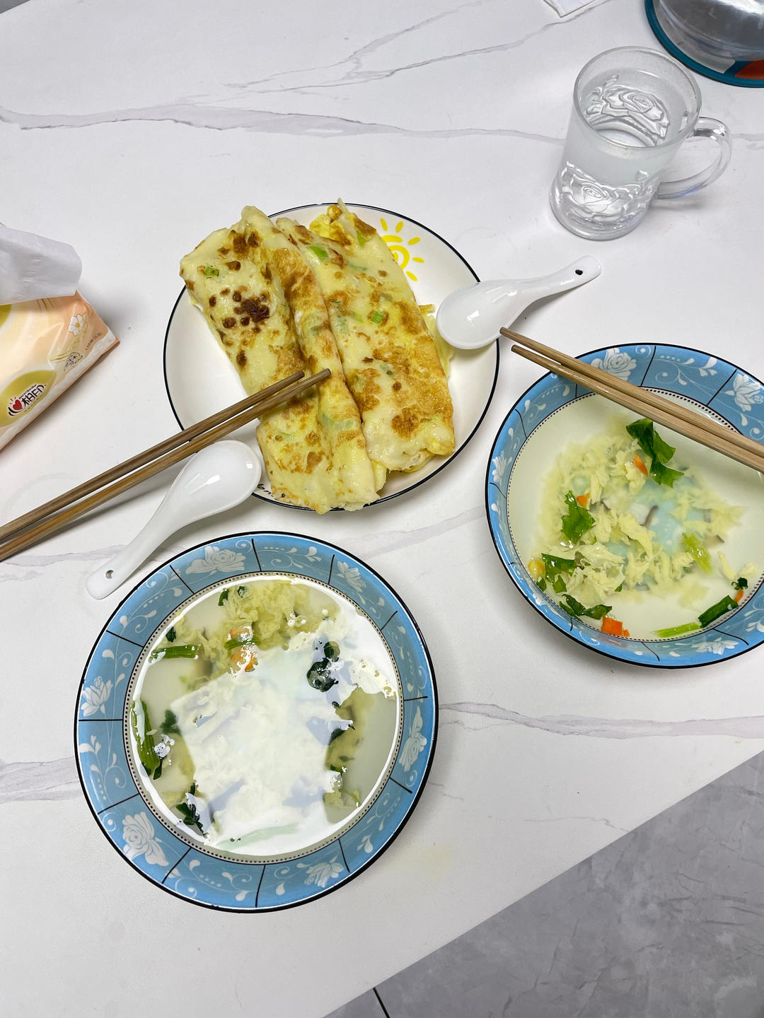 早餐香葱鸡蛋饼