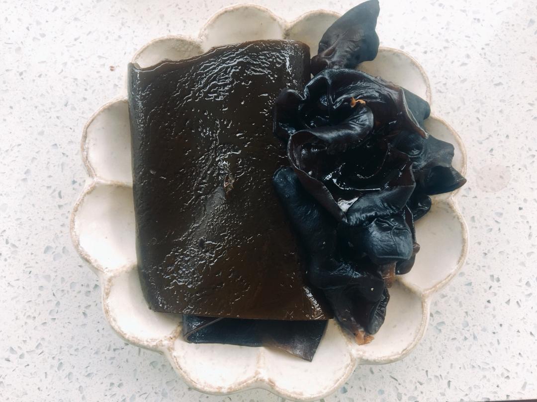 素卤：卤海带黄豆干豆腐