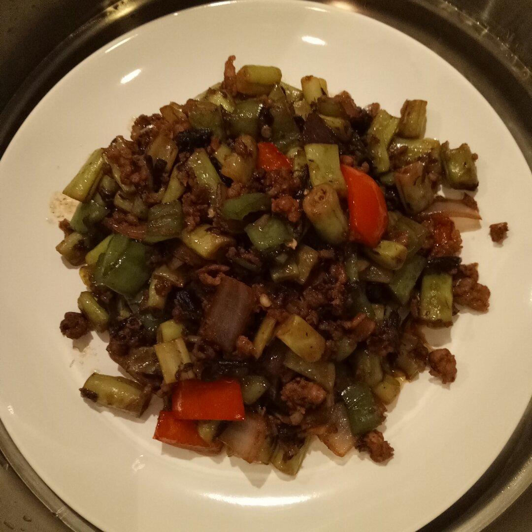 干煸榄菜肉末豆角