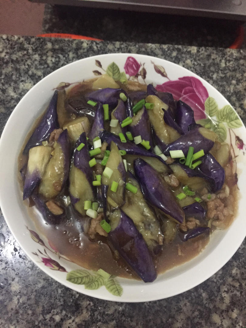 红烧肉沫茄子