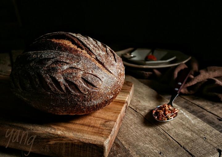 黑麦天然酵种辣味欧包