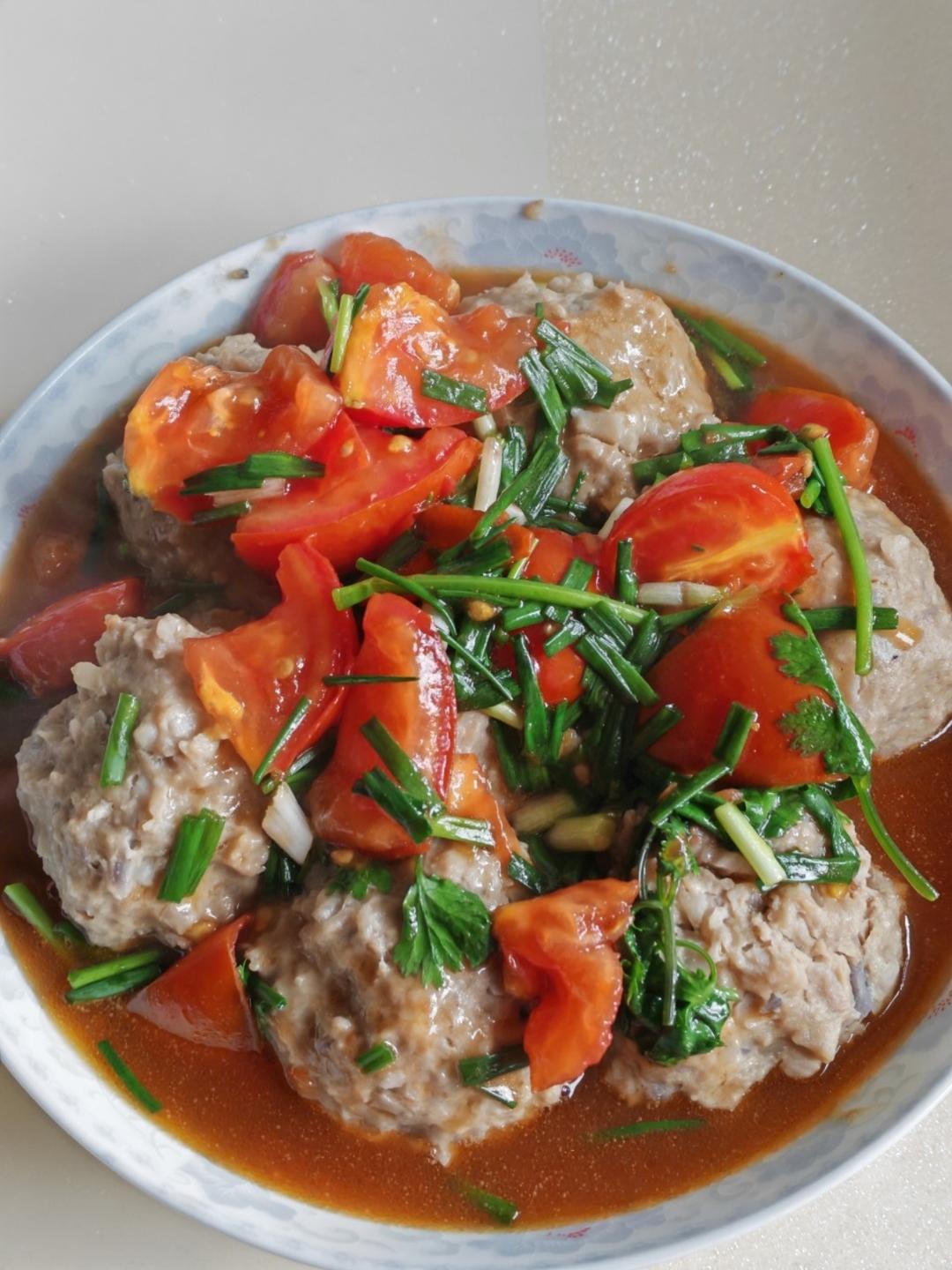 清蒸藕丁肉丸子