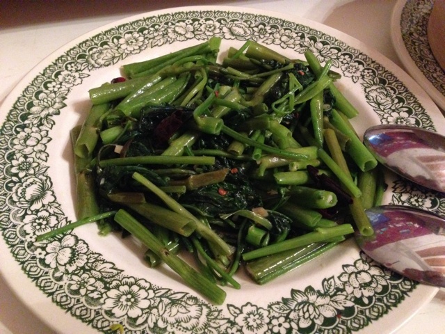 炝炒空心菜（不黑的秘密）