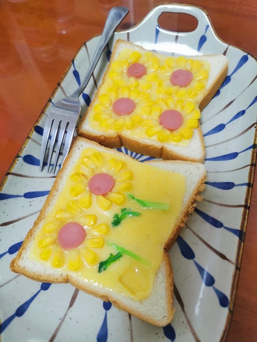 向日葵🌻吐司｜松下JK180蒸烤箱菜谱