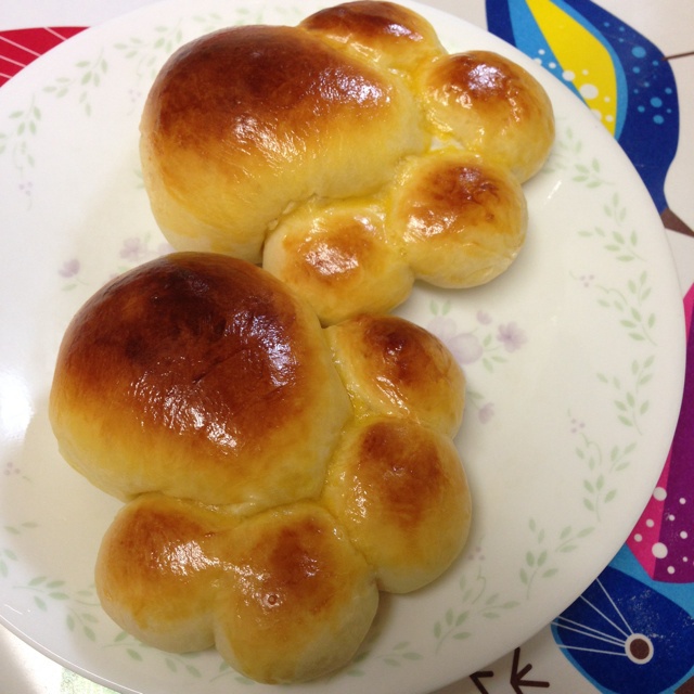 【可爱花生酱小脚丫面包】小朋友看了就喜欢