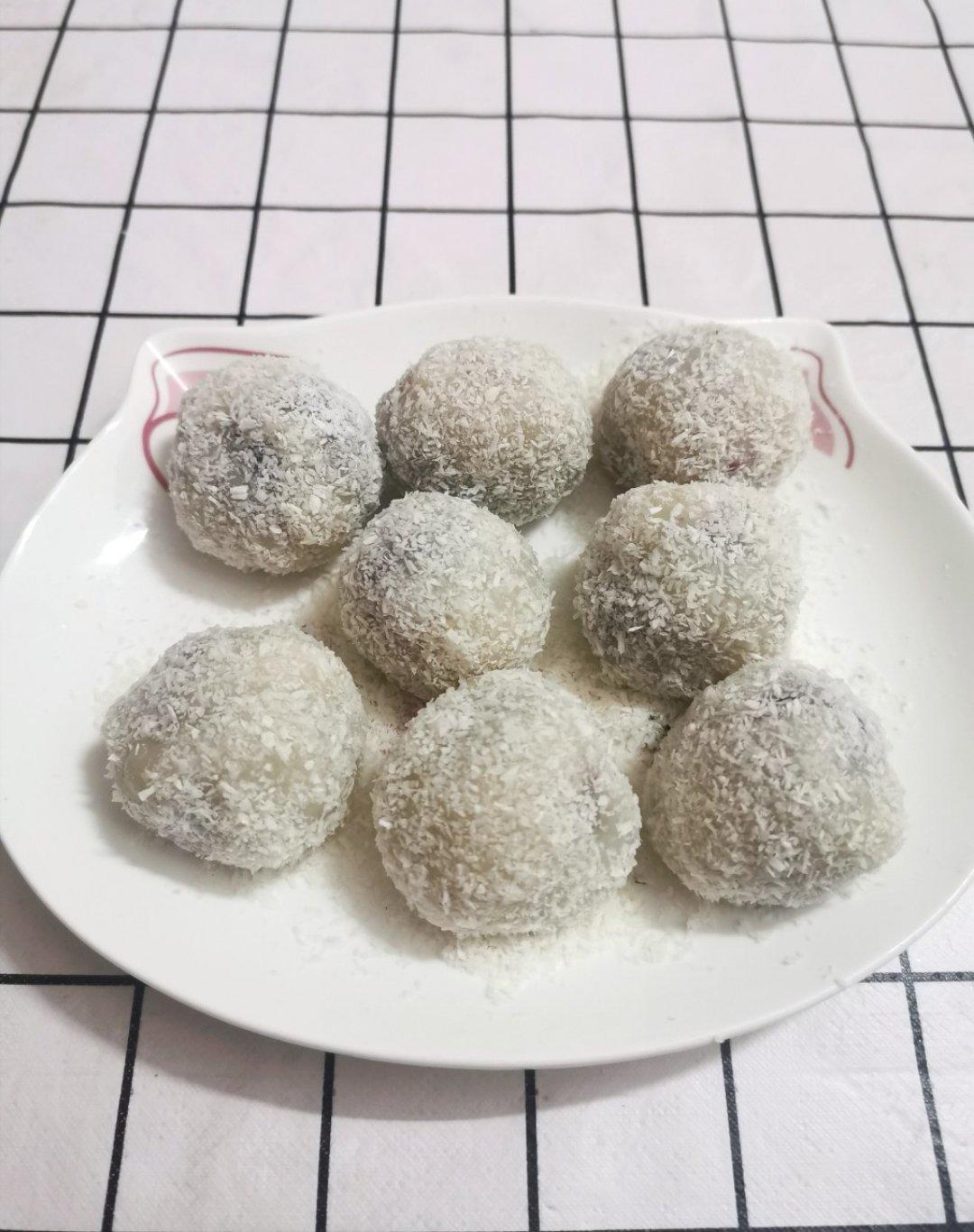 紫薯糯米糍（零失败，馅料可以换成其他的）