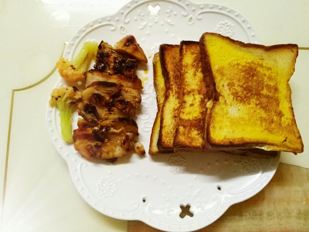 酷炫屌炸天好吃的煎鸡胸肉（香蒜蜂蜜煎鸡胸肉）