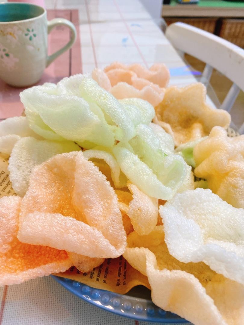 落做的炸虾片,技巧篇(看视频)