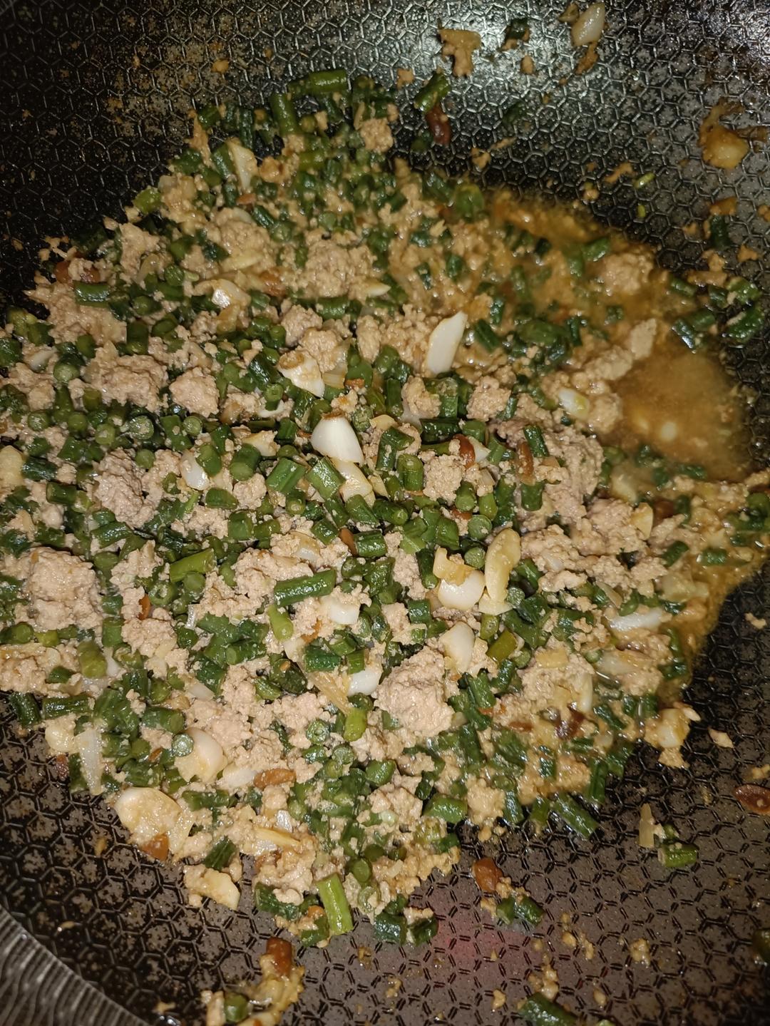 肉末豆角打卤面