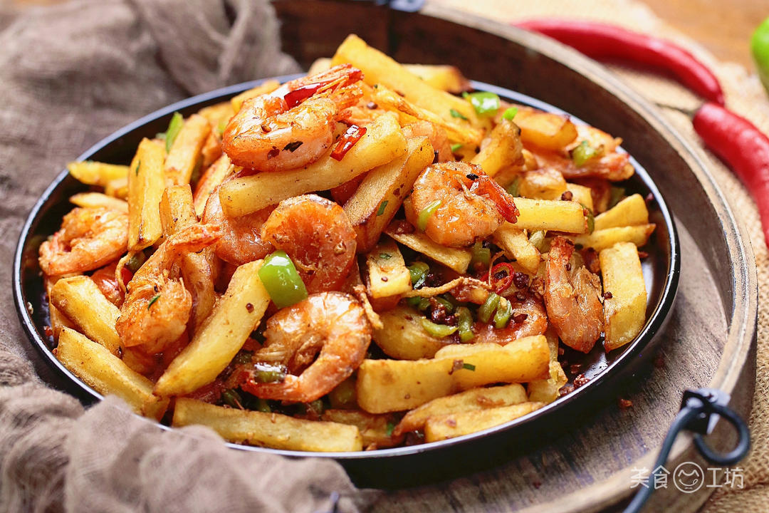 椒盐土豆虾-香到无从下手的做法