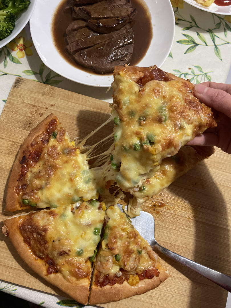 八寸披萨饼皮（四个）制作