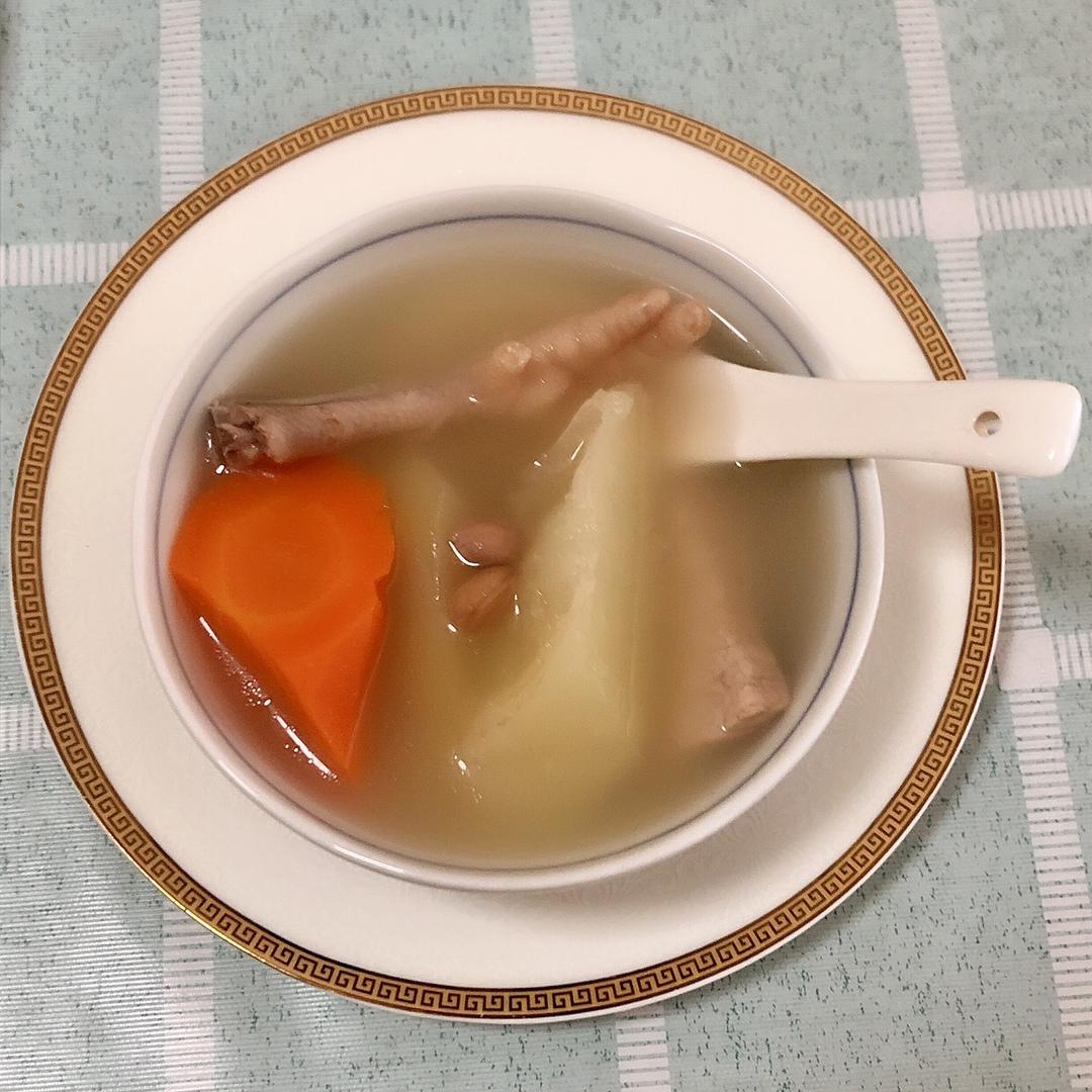 花生鸡脚木瓜汤的做法