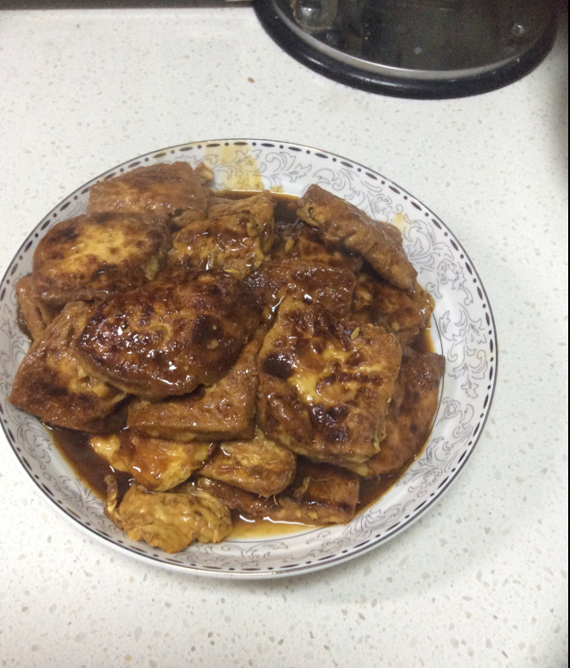 蚝油嫩豆腐