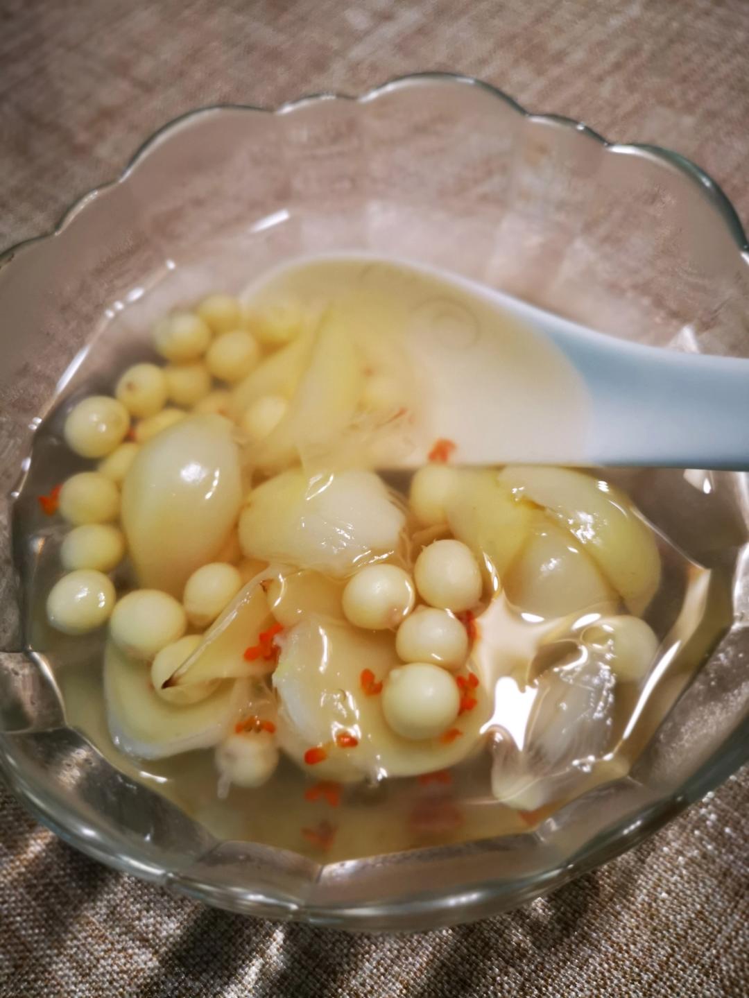 百合鸡头米糖水