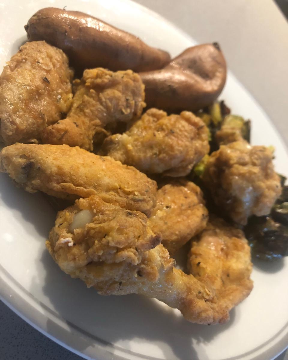 无油炸鸡翅