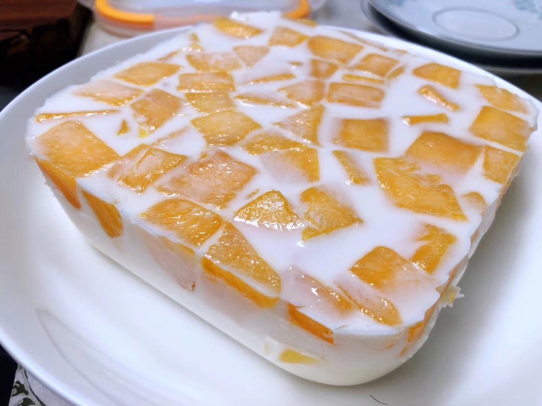 椰奶芒果冻