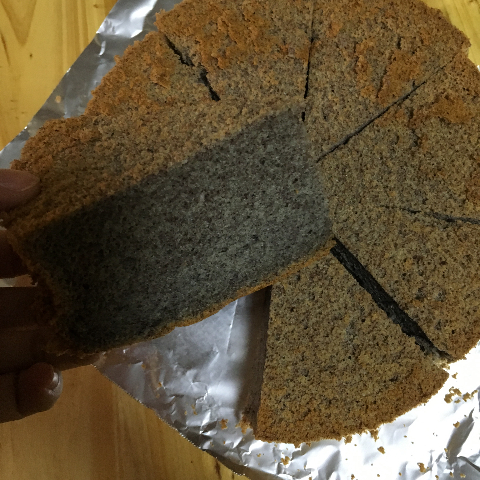 黑米戚风蛋糕