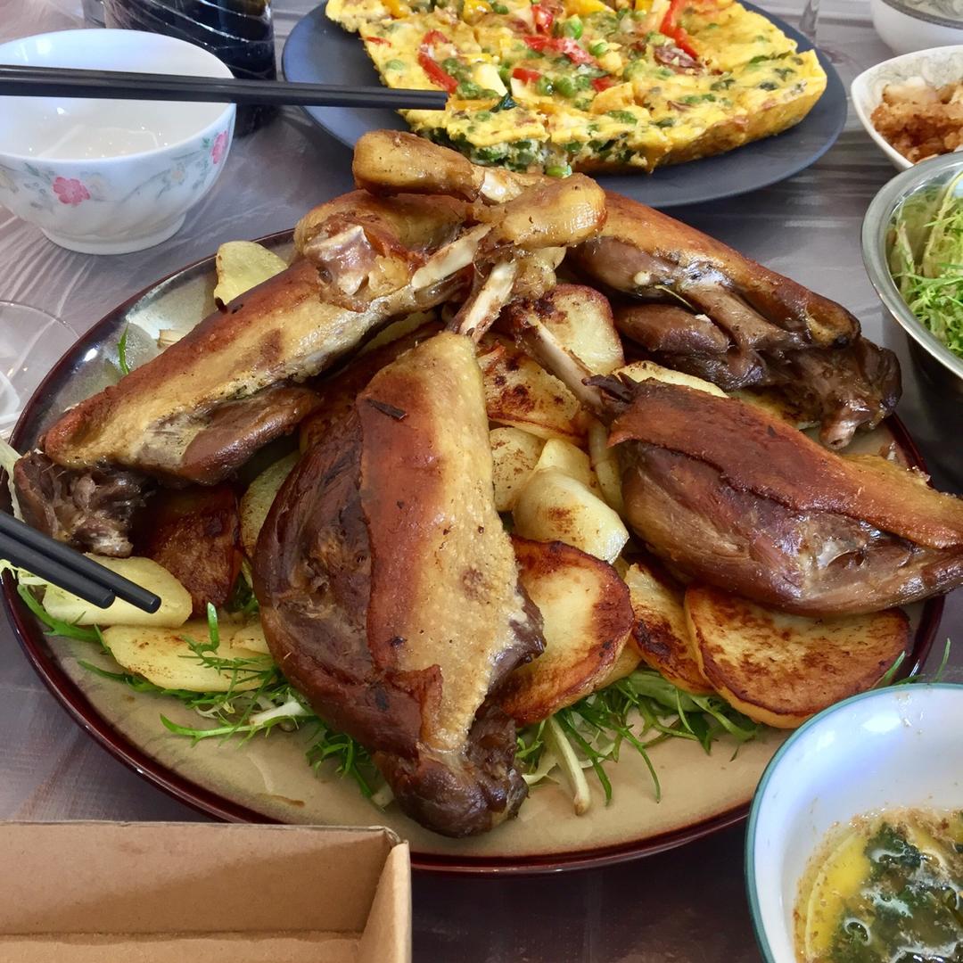 sous vide duck leg confit低温水浴油封鸭腿