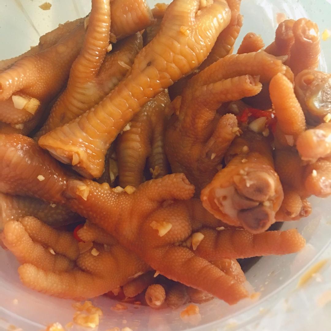 香辣蒜香凉拌爽脆鸡脚