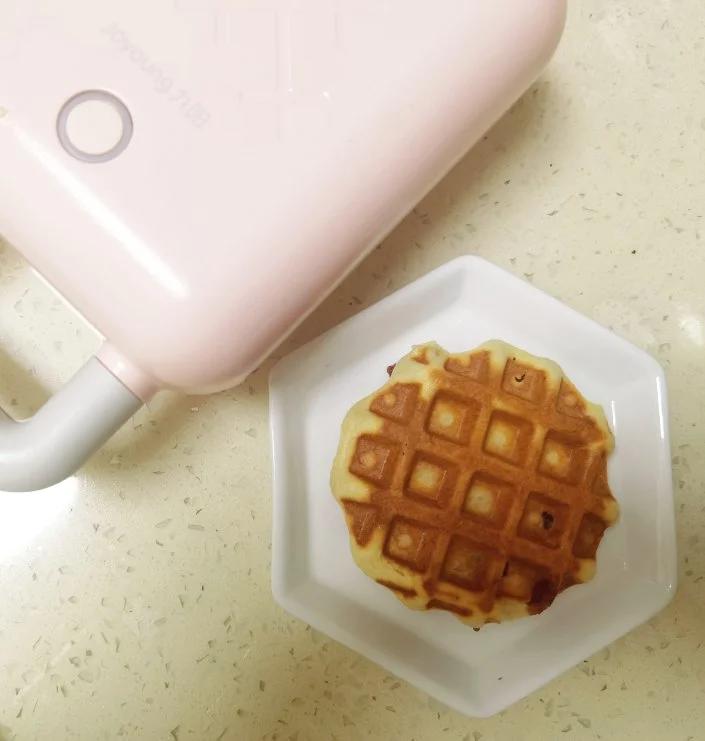 麻薯红豆华夫饼