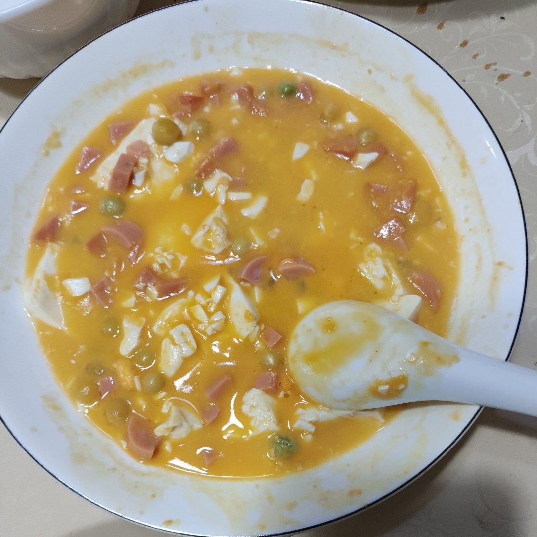 蟹黄豆腐（咸蛋黄版）