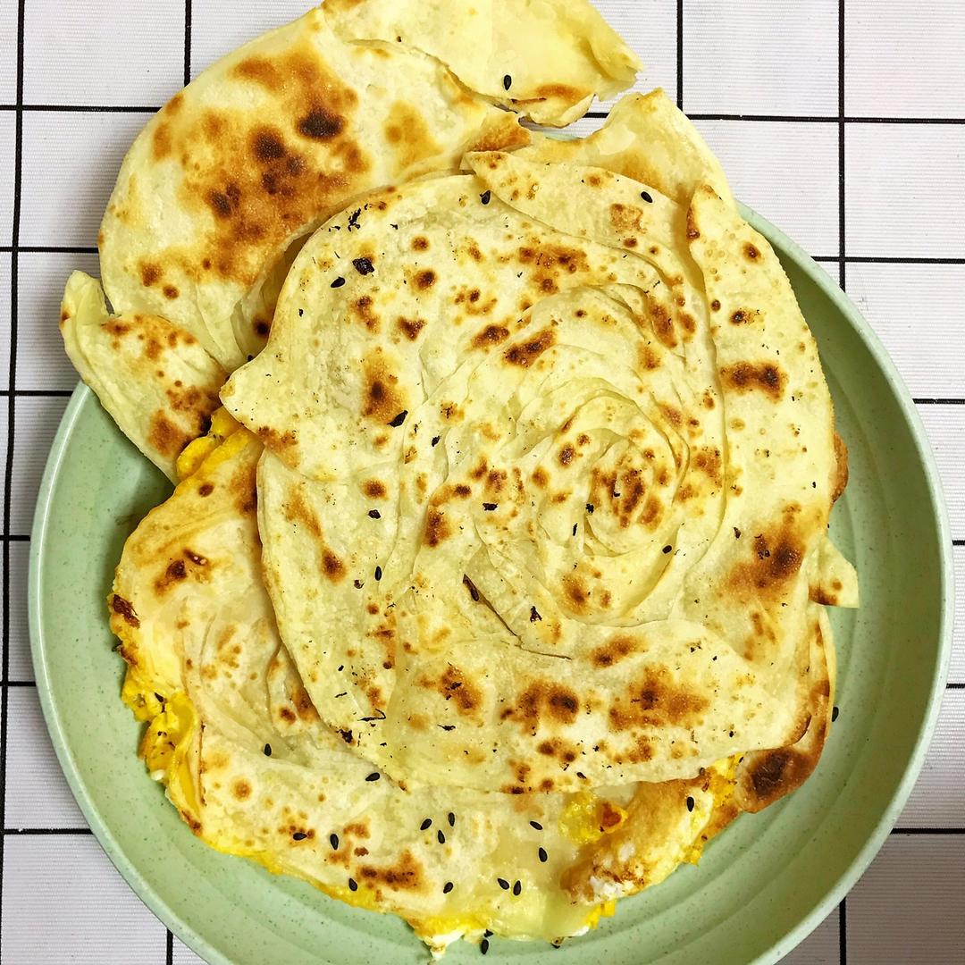 饺子皮葱油饼/手抓饼【饺子皮再利用