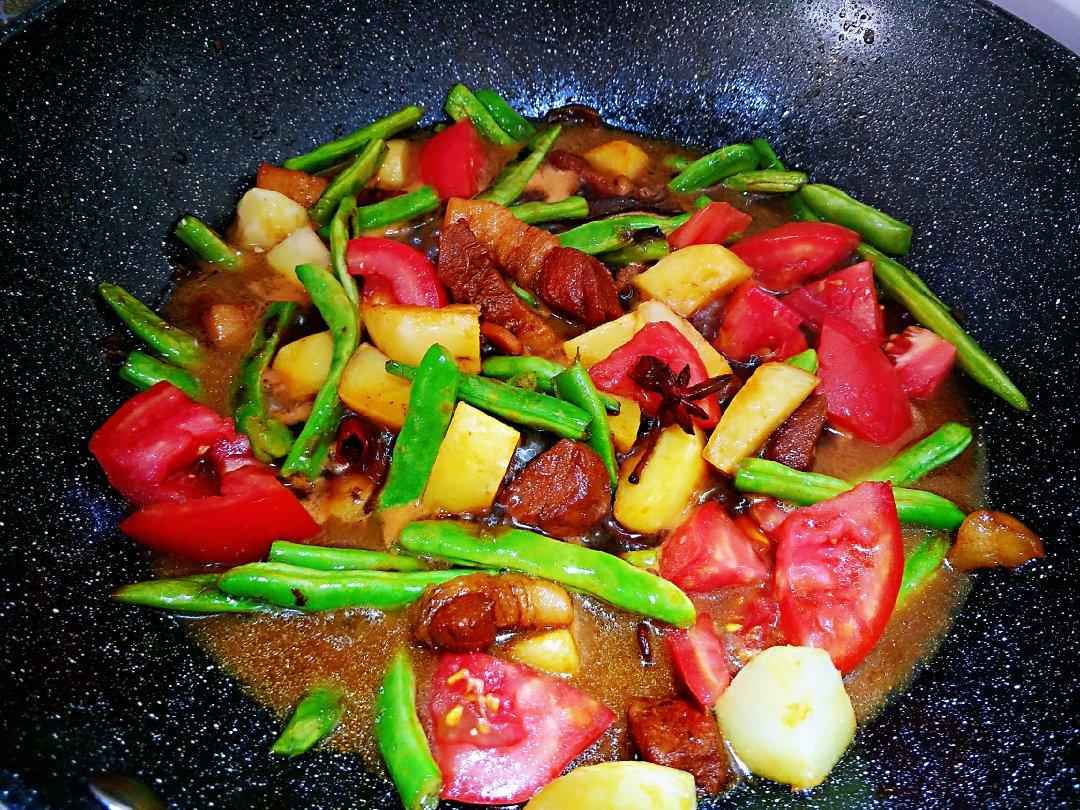 东北名菜——排骨粉条炖豆角