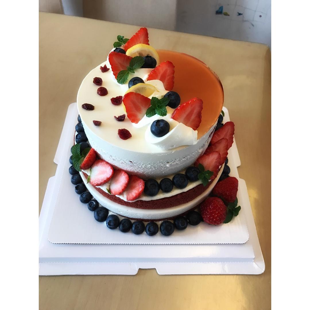 sandyaijj做的双色慕斯~圣安娜花嘴装饰idea2