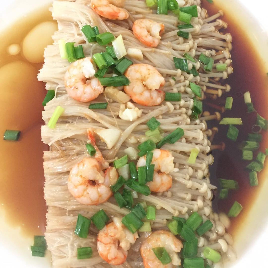 白灼油淋金针菇